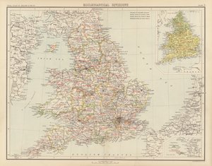 الأطلس الملكي ، عام 1900: الانقسامات الكنسية (لون ليثو) بواسطة مدرسة اللغة الإنجليزية