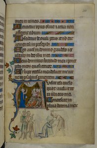 Royal MS 2 B VII f.288r ، from The Queen Mary Psalter، c.1310-20 (ورق) بواسطة مدرسة اللغة الإنجليزية