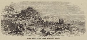 Ruby Mountains, near Korosko, Nubia (engraving) بواسطة مدرسة اللغة الإنجليزية