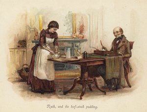 روث ، وبودنغ اللحم البقري (Chromolitho) بواسطة مدرسة اللغة الإنجليزية