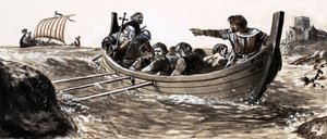 سان مالو يهرب من غزو الفايكنج (الغواش على الورق) بواسطة مدرسة اللغة الإنجليزية