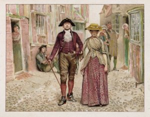 Sally in our Alley (colour litho) بواسطة مدرسة اللغة الإنجليزية