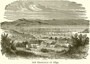 سان فرانسيسكو عام 1849 بواسطة مدرسة اللغة الإنجليزية