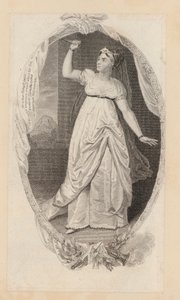 Sarah Siddons, actress, as Euphrasia (engraving) بواسطة مدرسة اللغة الإنجليزية