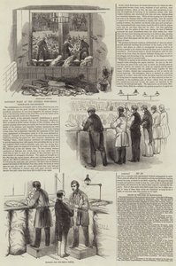 Saturday Night at the General Post-Office, Newspaper Department (engraving) بواسطة مدرسة اللغة الإنجليزية