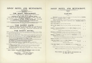 تعرفة فندق سافوي 1900 بواسطة مدرسة اللغة الإنجليزية