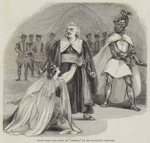 مشهد من أوبرا "Otello" بمسرح صاحبة الجلالة (نقش) بواسطة مدرسة اللغة الإنجليزية