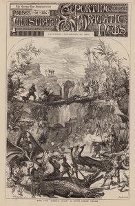 مشهد من "روبنسون كروزو" في مسرح كوفنت غاردن (نقش) بواسطة مدرسة اللغة الإنجليزية