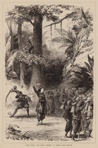 مشهد من مسرحية "الأربعون لصاً" في مسرح دروري لين (نقش) بواسطة مدرسة اللغة الإنجليزية