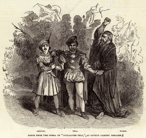 Scene from the Opera of "Guillaume Tell," at Covent Garden Theatre (engraving) بواسطة مدرسة اللغة الإنجليزية