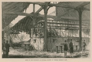 مشهد الانفجار في محطة فيكتوريا صباح الثلاثاء الماضي 1884 بواسطة مدرسة اللغة الإنجليزية