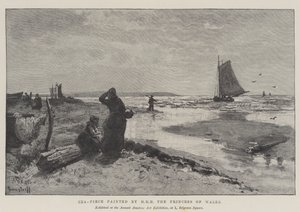 قطعة بحرية رسمها صاحبة السمو الملكي أميرة ويلز (نقش) بواسطة مدرسة اللغة الإنجليزية
