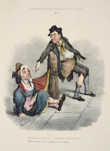 مختارات من سيمور: رقم 2 ، لماذا سارة مخمورا! أنا أشعر بالخجل يا أنت. Vell يصوت على الاحتمالات ، طالما أنك سعيد ، حانة ج. 1840 (نقش ملون يدوي) بواسطة مدرسة اللغة الإنجليزية