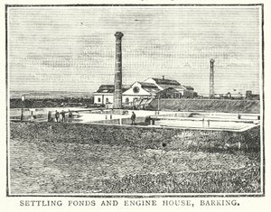 أحواض الترسيب وبيت المحركات، باركينج (نقش) بواسطة مدرسة اللغة الإنجليزية