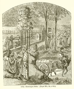 الرماية في بوتس. (Royal MS، 19، o. Viii) بواسطة مدرسة اللغة الإنجليزية