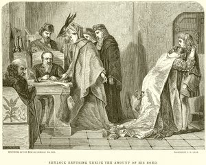 Shylock يرفض ثلاث مرات مقدار سنداته بواسطة مدرسة اللغة الإنجليزية