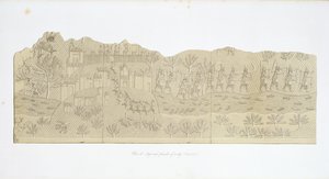 حصار ونهب مدينة ، Koujunjik ، اللوحة 40 من نينوى وبقاياها أوستن هنري لايارد (1817-1894) نشرت عام 1849 بواسطة مدرسة اللغة الإنجليزية