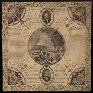 حصار جبل طارق ، 1779-1783 بواسطة مدرسة اللغة الإنجليزية