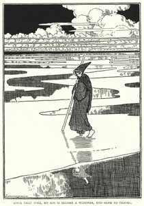 Since that time, my son is become a widower, and gone to travel (engraving) بواسطة مدرسة اللغة الإنجليزية