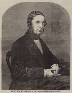 Sir G C Lewis, MP, Chancellor of the Exchequer (engraving) بواسطة مدرسة اللغة الإنجليزية