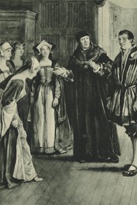 السير توماس مور يجلب Holbein Home (litho) بواسطة مدرسة اللغة الإنجليزية