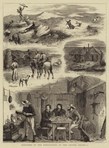 Sketches in the Territories of the United States, I (engraving) بواسطة مدرسة اللغة الإنجليزية
