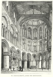 كنيسة القديس بارثولوميو، بعد الترميم (نقش) بواسطة مدرسة اللغة الإنجليزية