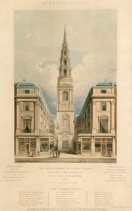 شارع سانت برايدز. اقترح أن يتم التحسين في شارع فليت ، لندن ، بالاشتراك الطوعي ، 1825 بواسطة مدرسة اللغة الإنجليزية