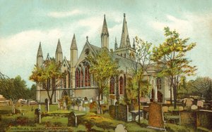 St Nicholas Church, Great Yarmouth (colour litho) بواسطة مدرسة اللغة الإنجليزية
