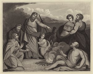 القديس بولس يهز الافعى من يده (نقش) بواسطة مدرسة اللغة الإنجليزية