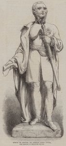 Statue of General Sir Charles James Napier, just erected in Trafalgar Square (engraving) بواسطة مدرسة اللغة الإنجليزية