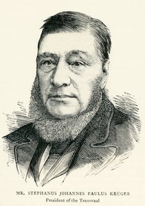 ستيفانوس يوهانس باولوس كروجر (1825-1904) رسم توضيحي للرسومات بواسطة مدرسة اللغة الإنجليزية