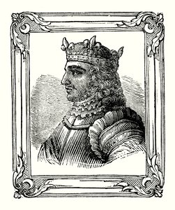 Stephen was born in 1104, crowned in 1135, and died in 1154 (engraving) بواسطة مدرسة اللغة الإنجليزية