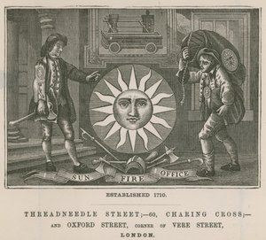 مكتب Sun Fire ، شارع Threadneedle ، 60 Charing Cross ، وشارع أكسفورد ، لندن بواسطة مدرسة اللغة الإنجليزية