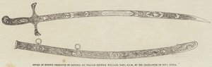Sword of Honour presented to General Sir William Fenwick Williams, Baronet, KCB, by the Legislature of Nova Scotia (engraving) بواسطة مدرسة اللغة الإنجليزية