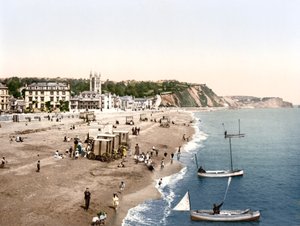 Teignmouth (صورة ملونة باليد) بواسطة مدرسة اللغة الإنجليزية