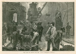 تمبل بار ، لندن ، هدم ، 1877 بواسطة مدرسة اللغة الإنجليزية
