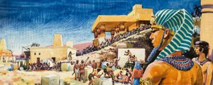 بناء المعبد في مصر بواسطة مدرسة اللغة الإنجليزية
