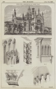 العمارة Terra-Cotta لشمال إيطاليا (نقش) بواسطة مدرسة اللغة الإنجليزية
