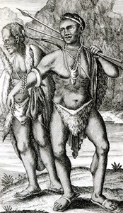 ملابس رجال Hottentot بواسطة مدرسة اللغة الإنجليزية