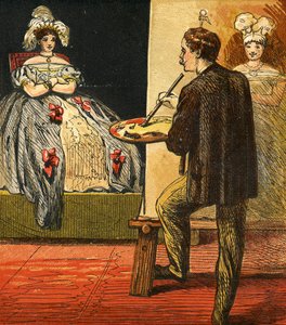 الفنان يرسم صورة في الاستوديو الخاص به ، 1867 بواسطة مدرسة اللغة الإنجليزية