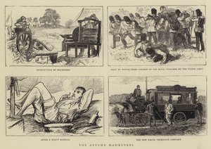 The Autumn Manoeuvres (engraving) بواسطة مدرسة اللغة الإنجليزية