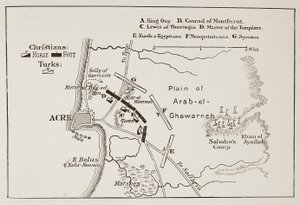 معركة عكا ، 4 أكتوبر 1189 بواسطة مدرسة اللغة الإنجليزية