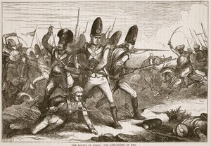 معركة أراس: الغريناديون في الخليج ، رسم توضيحي من Cassells Illustrated History of India بواسطة جيمس جرانت ، حانة. 1879 بواسطة مدرسة اللغة الإنجليزية
