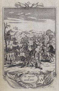The Battle of Edge Hill (engraving) بواسطة مدرسة اللغة الإنجليزية