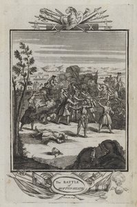 The Battle of Hopton Heath (engraving) بواسطة مدرسة اللغة الإنجليزية