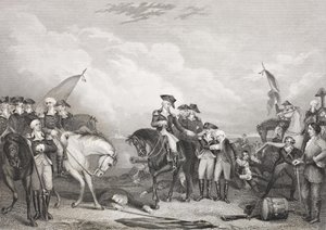 معركة ترينتون ، 26 ديسمبر 1776 ، من "معرض الصور التاريخية" ، تم نشرها عام 1880 بواسطة مدرسة اللغة الإنجليزية