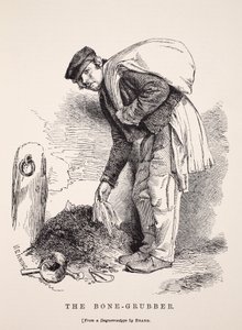 The Bone-Grubber ، بعد نموذج daguerreotype بقلم ريتشارد بيرد ، توضيح من London Labour و London Poor بقلم Henry Mayhew ، حانة. 1862 بواسطة مدرسة اللغة الإنجليزية
