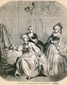 خدعة سيدة باريسية في القرن الماضي ، 1789 بواسطة مدرسة اللغة الإنجليزية
