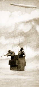 القفص الواقي من الرصاص لقذف قنابل زيبلين ، 1914-1919 بواسطة مدرسة اللغة الإنجليزية